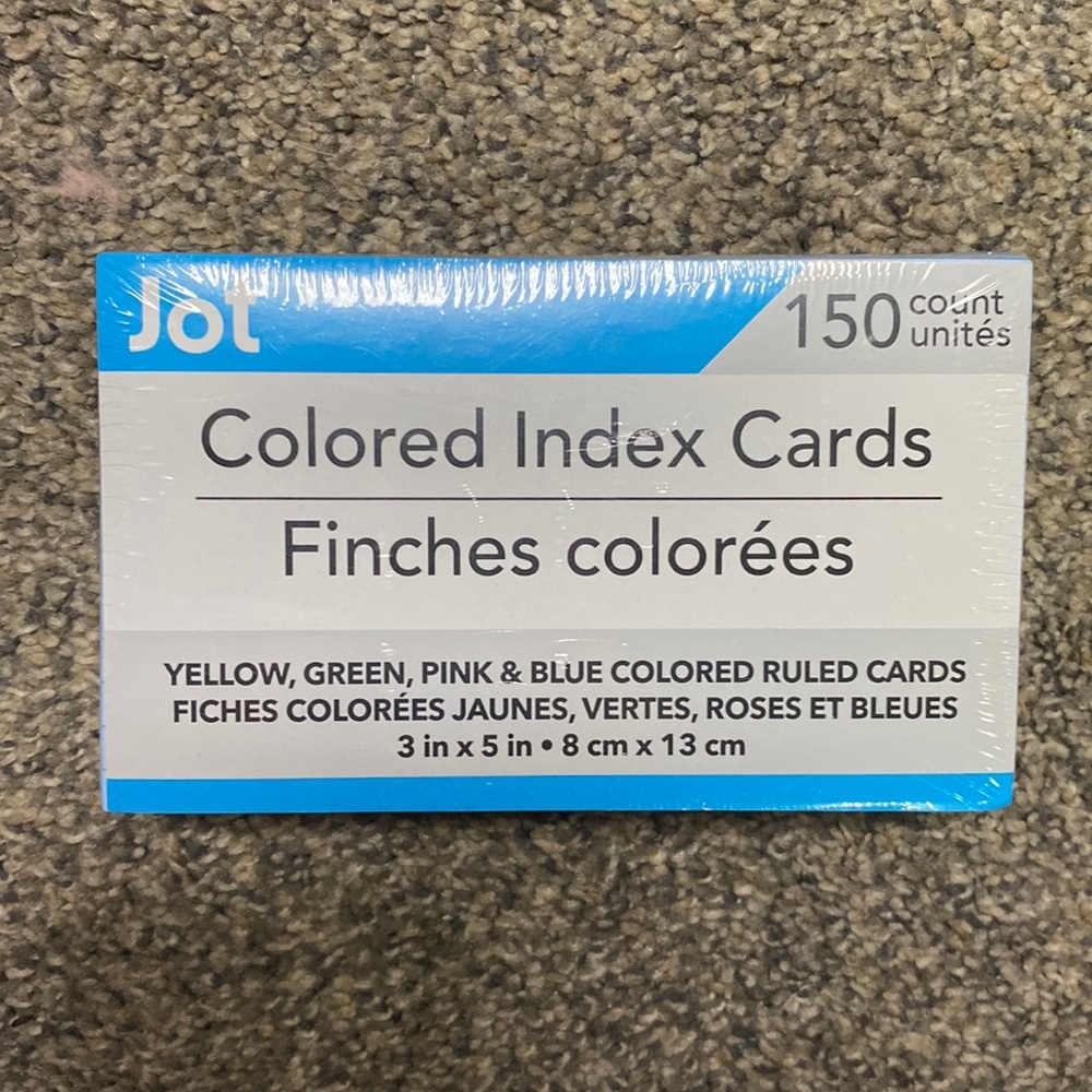 Index cards